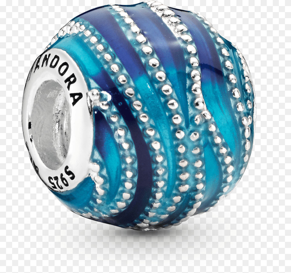 Pandora Title Tag Pandora Blue Wave Charm, Accessories, Sphere, Jewelry, Bead Free Png