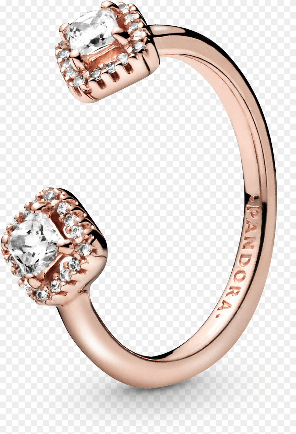 Pandora Title Tag Pandora Square Sparkle Open Ring, Accessories, Diamond, Gemstone, Jewelry Png