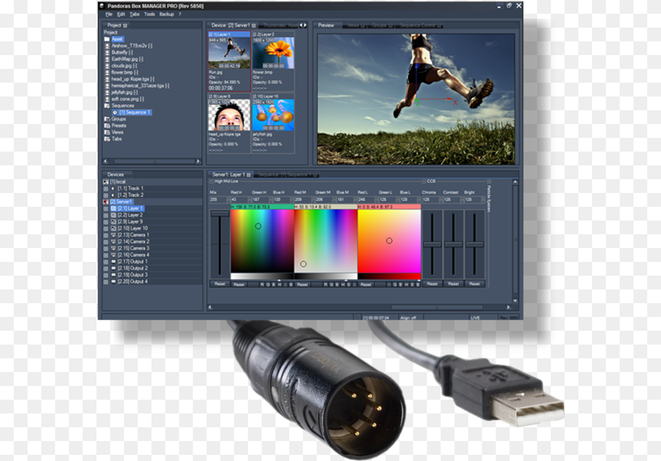 Pandoras Box Manager Pro Software Dmx Link In Coolux Pandoras Box Manager, Computer Hardware, Electronics, Hardware, Monitor Free Png Download