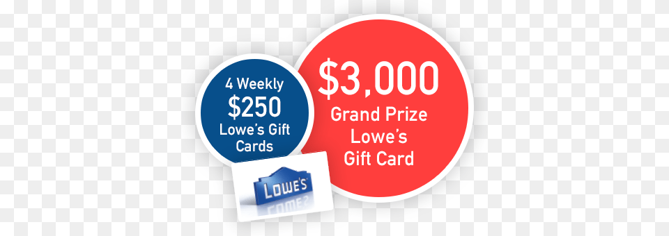 Panel 1 Prize Graphic Lowe39s Home Improvement Egift Card, Advertisement, Text, Poster Free Png Download