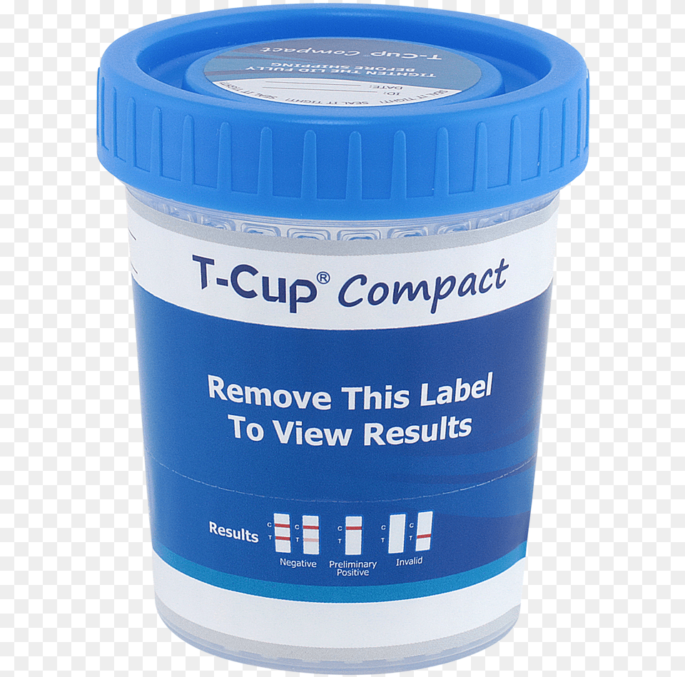 Panel T Cup Compact Drug Test Cup Clia Waived 25box Cosmetics, Can, Tin, Bottle, Shaker Png Image