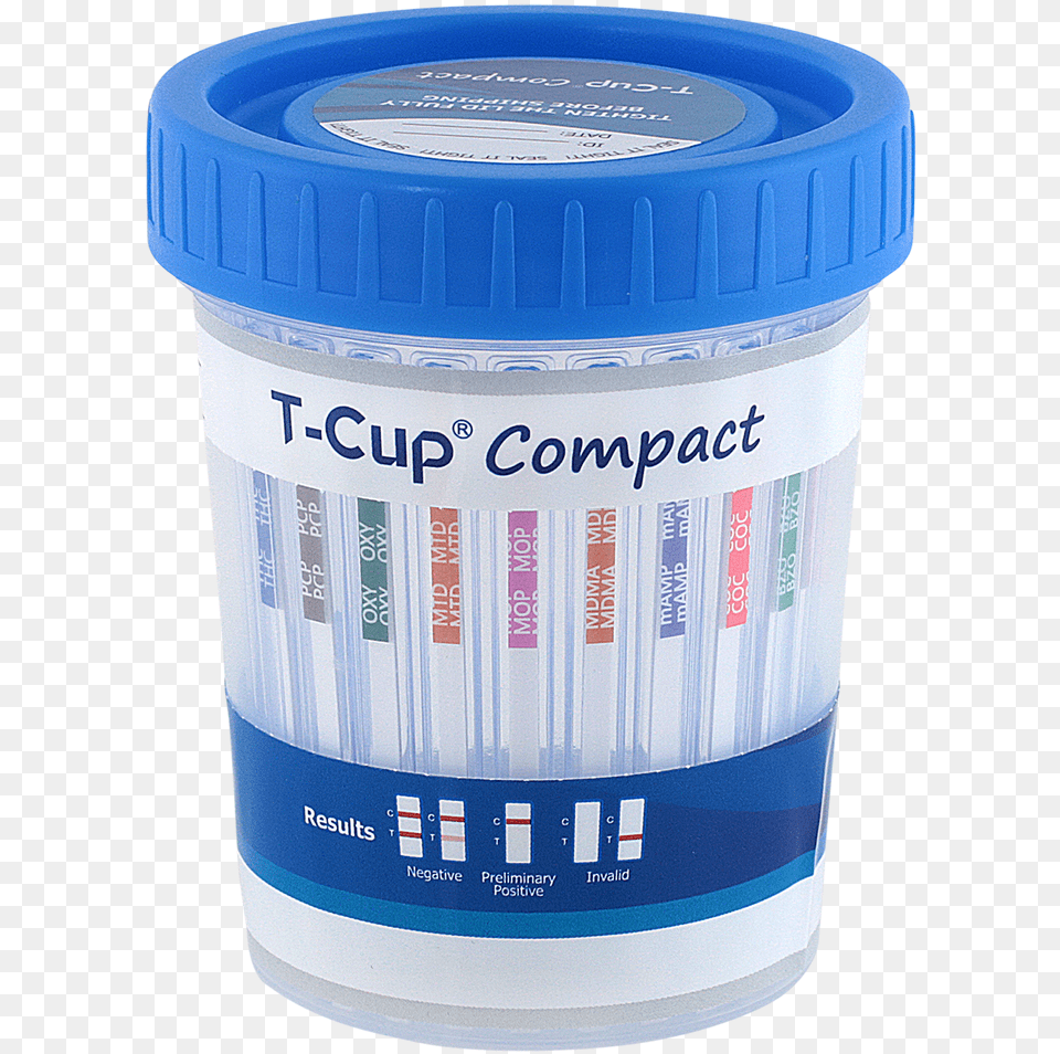 Panel T Cup Compact Instant Drug Test Cup 25box T Cup Drug Test, Paint Container, Can, Tin Png Image