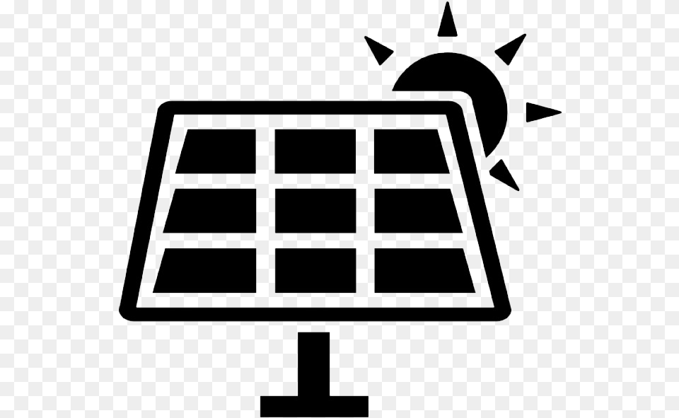 Panels Icon Solar Panel Vector, Furniture, Blackboard, Indoors Free Png Download