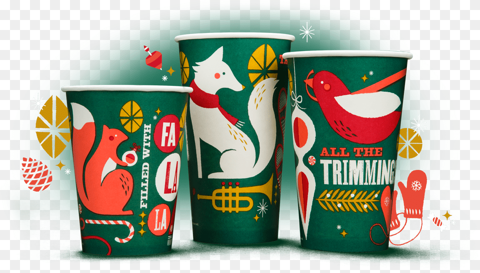 Panera Holiday Packaging Modern Holiday Color Palettes, Cup, Can, Tin, Cream Free Png