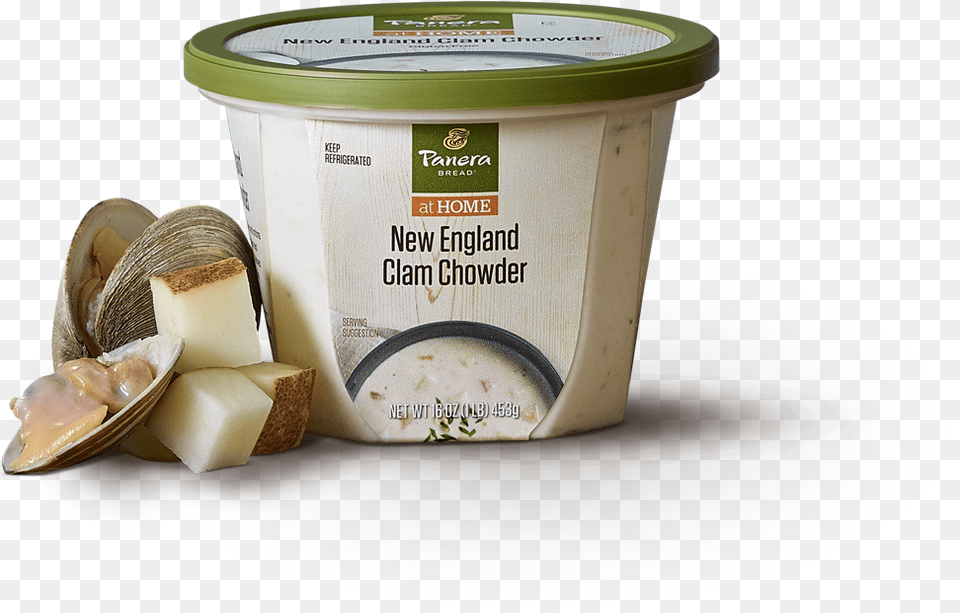 Panera New England Clam Chowder Cheese, Animal, Food, Invertebrate, Sea Life Png
