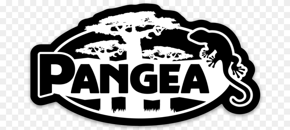 Pangea Black U0026 White Logo Sticker Automotive Decal, Stencil, Person, Face, Head Free Png Download