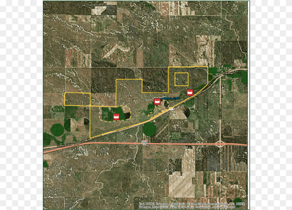 Panhandle Green Valley Ranch Bushnell Ne Usa Map, Neighborhood, Outdoors, Intersection, Road Free Transparent Png