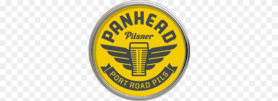 Panhead Custom Ales Port Road Pils Solid, Logo, Badge, Emblem, Symbol Free Transparent Png