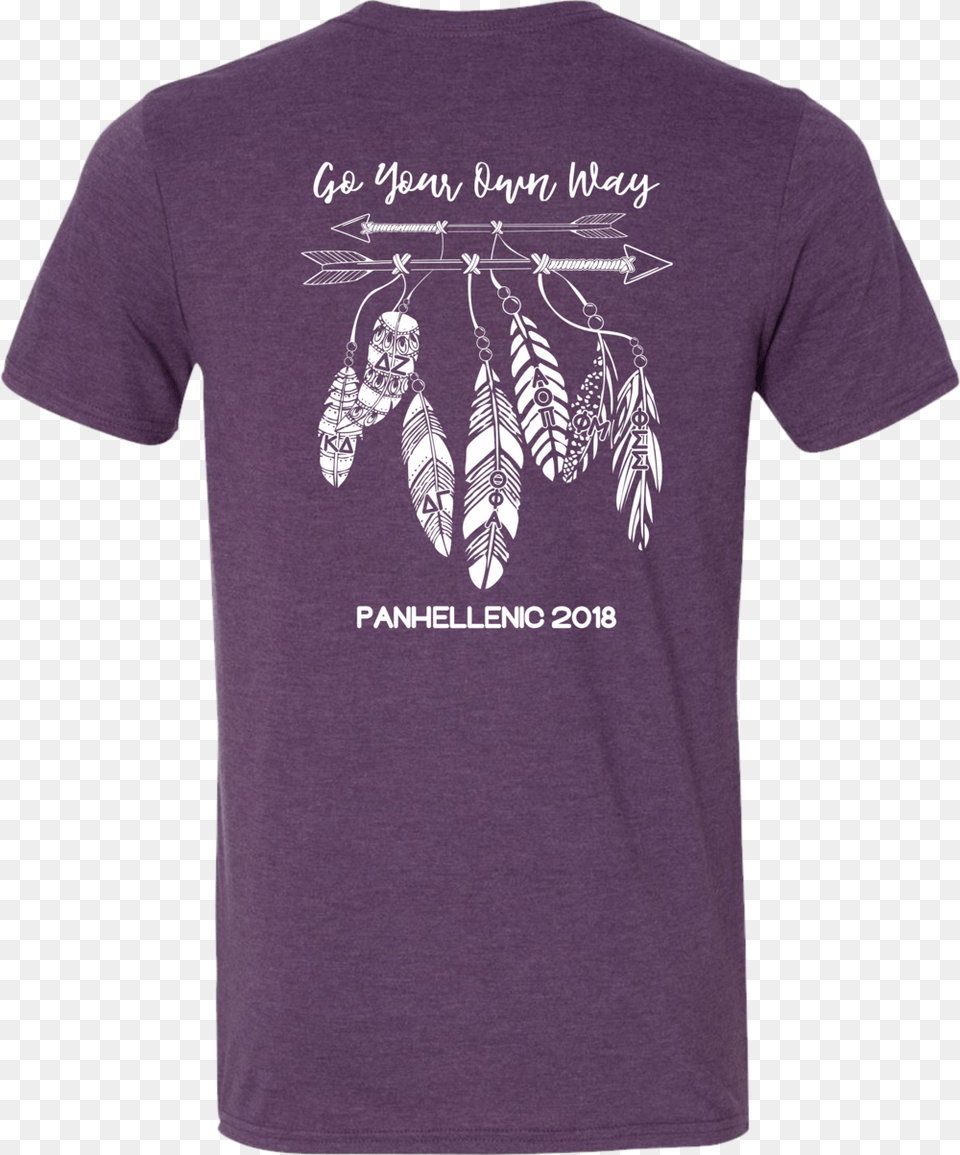 Panhellenic Go Your Own Way Feathers, Clothing, T-shirt, Shirt Free Png Download