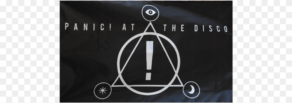 Panic At The Disco Banner Panic At The Disco Album Art, Blackboard, Text, Triangle Png