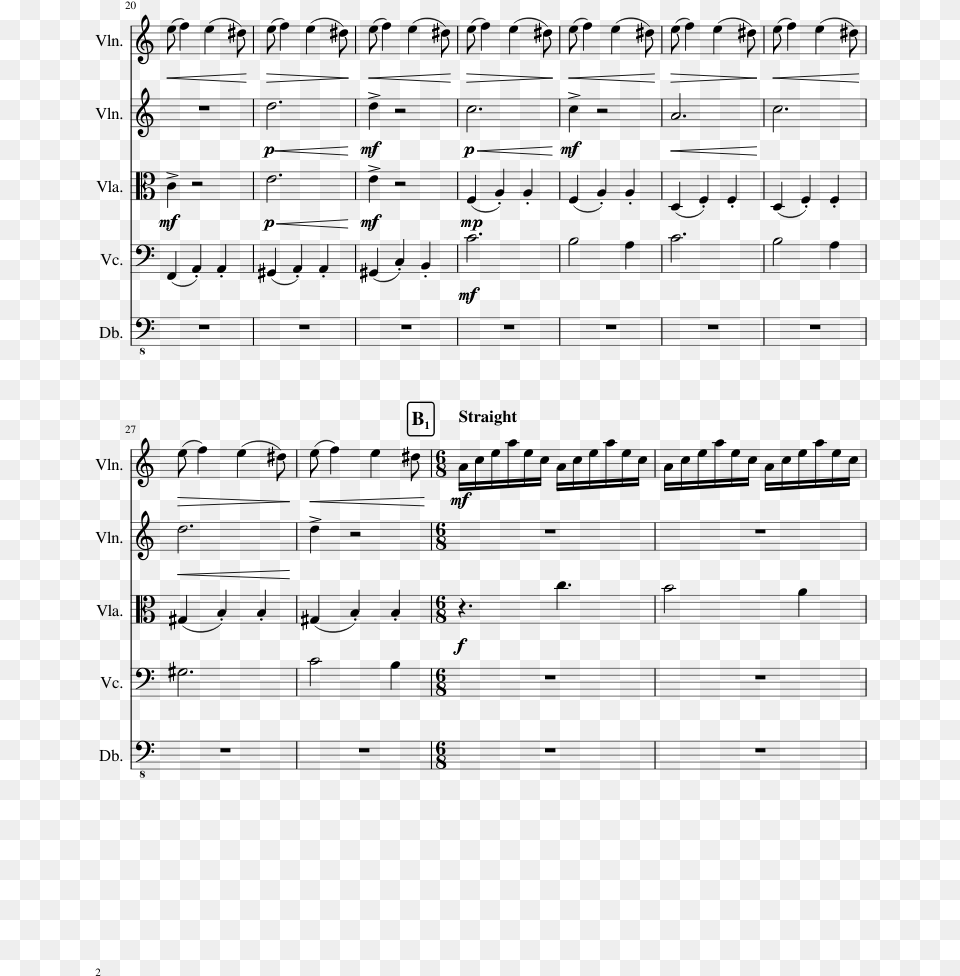 Panic At The Disco Death Of A Bachelor Violin Sheet, Gray Free Transparent Png