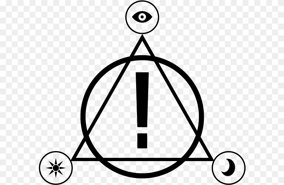 Panic At The Disco Sun Moon Eye Triangle, Gray Free Png