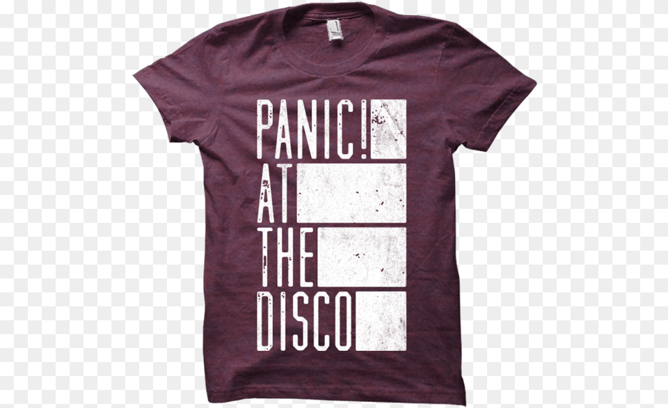 Panic Disco Shirt T Shirts Panic At The Disco, Clothing, T-shirt, Maroon Free Png Download