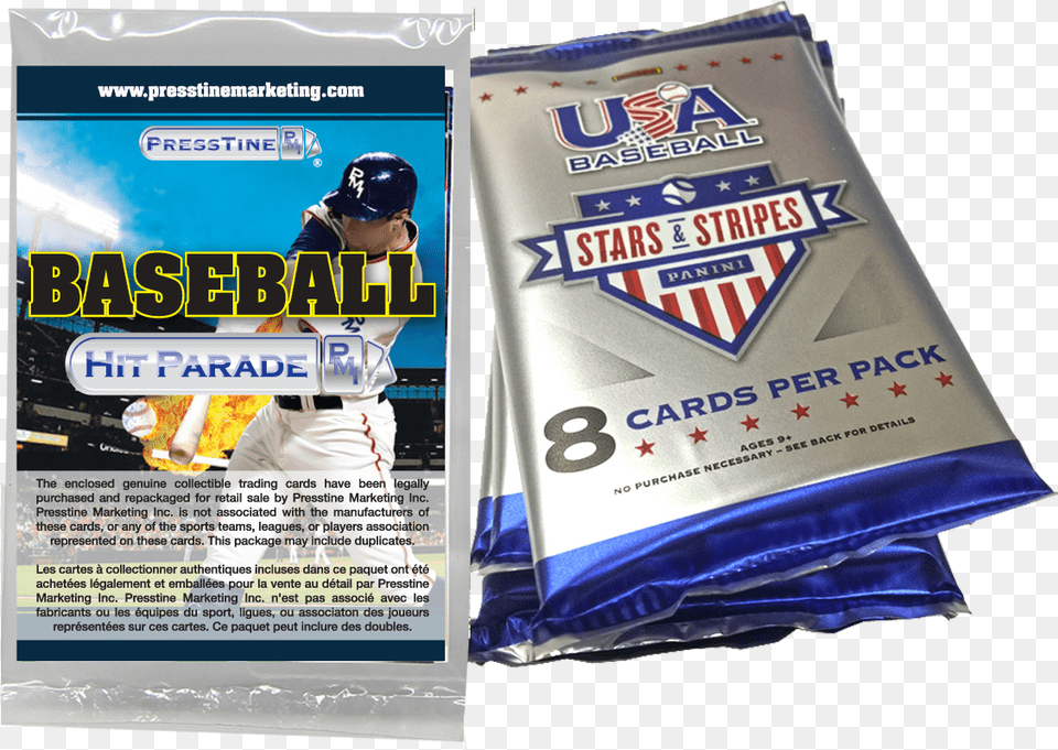 Panini Baseball Stars And Stripes Packaging And Labeling, Poster, Advertisement, Person, Man Free Png
