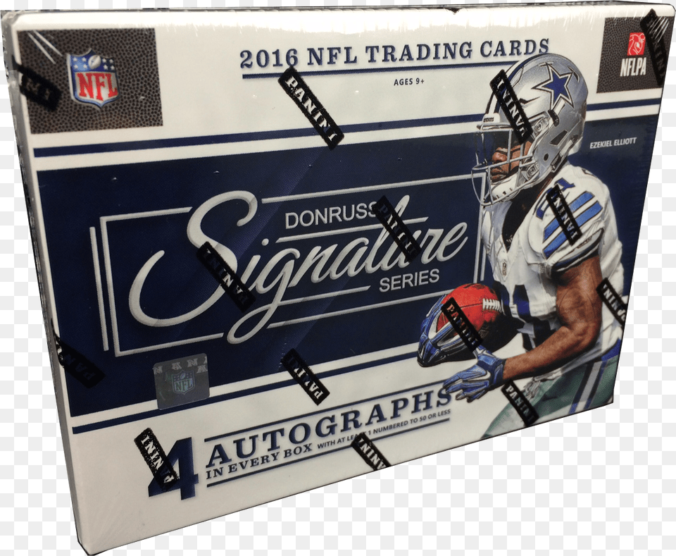 Panini Donruss Signature Series Football Donruss Signature Series Football 2016 Hobby Box, Helmet, Clothing, Glove, Adult Free Transparent Png