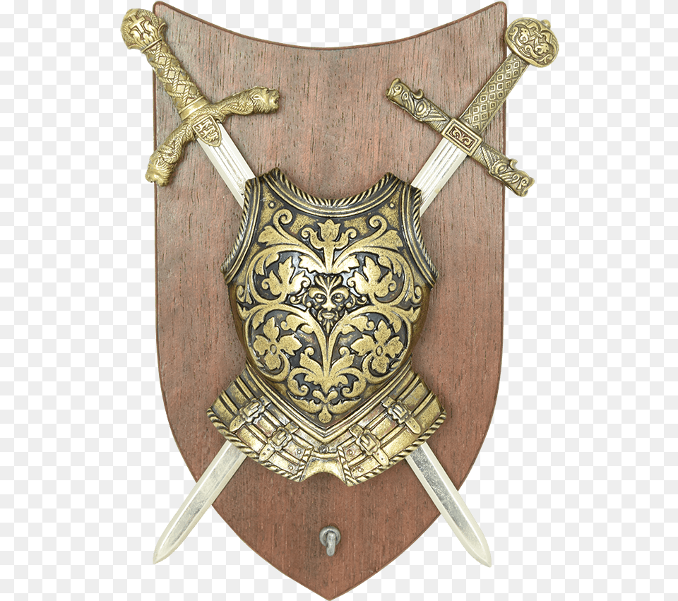 Panoply With Cuirass And 2 Swords Dagger, Armor, Shield, Sword, Weapon Free Transparent Png