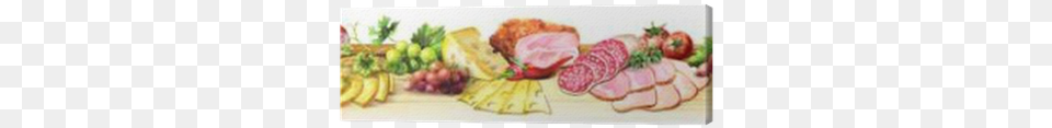 Panoramic Image Of Smoked Meat Sausages And Cheese Meat, Meal, Dish, Food, Lunch Free Transparent Png