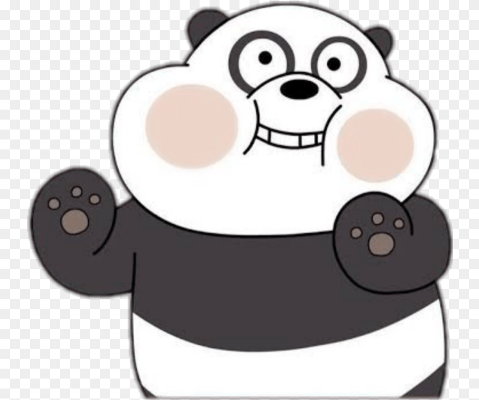 Panpan Pandabears Panda Webarebears We Bare Bears Pan Pan, Animal, Bear, Mammal, Wildlife Free Png
