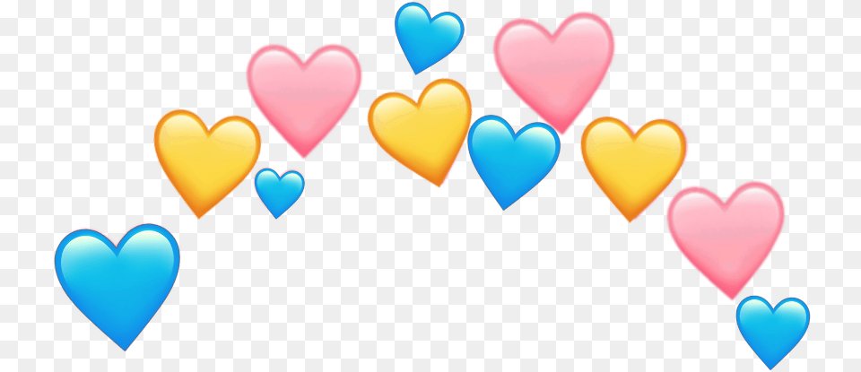 Panpride Pansexual Lgbtqheart Crown Pinkheartcrown Pansexual Hearts Crown Trandparent, Heart, Balloon Png