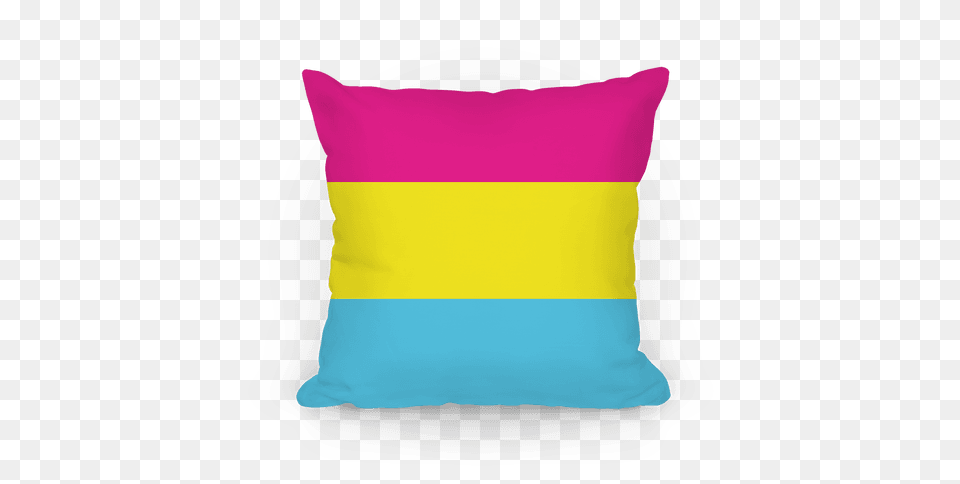 Pansexual Pride Flag Throw Pillow Lookhuman, Cushion, Home Decor Free Png