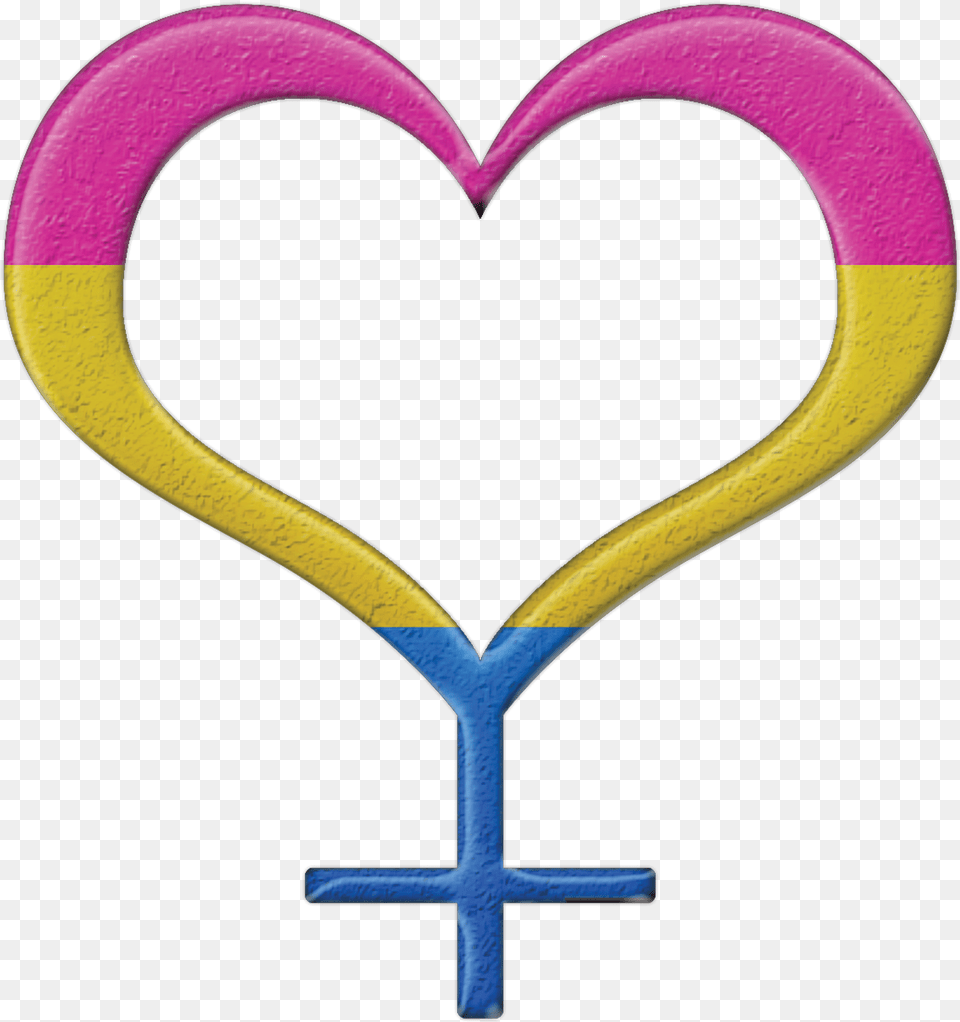 Pansexual Pride Heart Shaped Female Gender Symbol In Clipart Icon Pink Free Png
