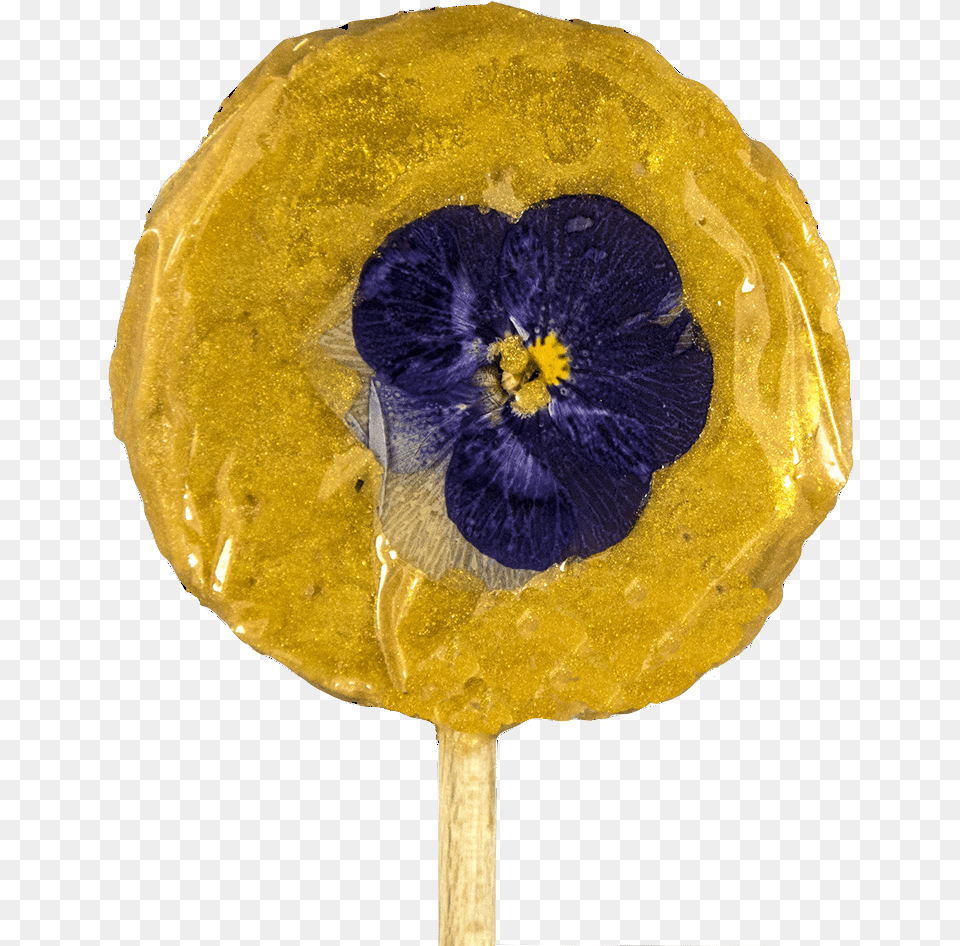 Pansies And Gold Viola, Candy, Food, Sweets, Lollipop Free Png
