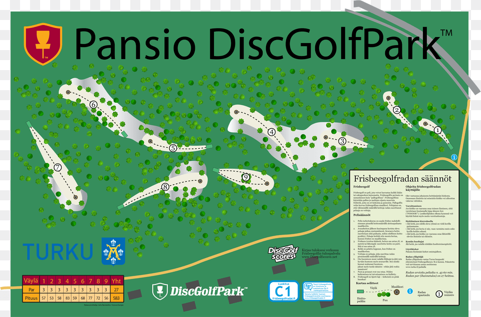 Pansio Turku Ratakartta 2014 Pansio Disc Golf Park, Advertisement, Poster, Qr Code Png