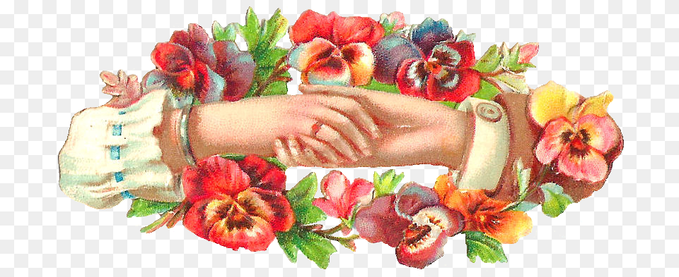 Pansy Clip Art Engagement Hands, Flower, Plant, Accessories, Flower Arrangement Png Image