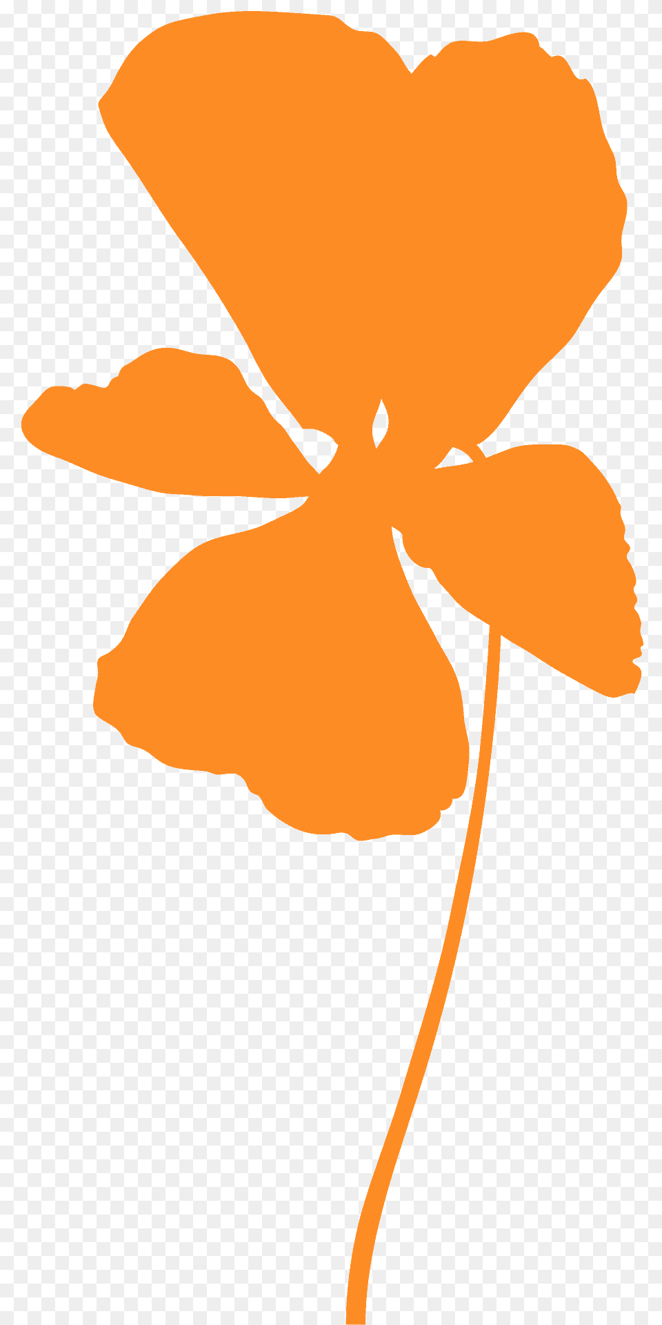 Pansy Silhouette, Flower, Petal, Plant, Leaf Free Transparent Png