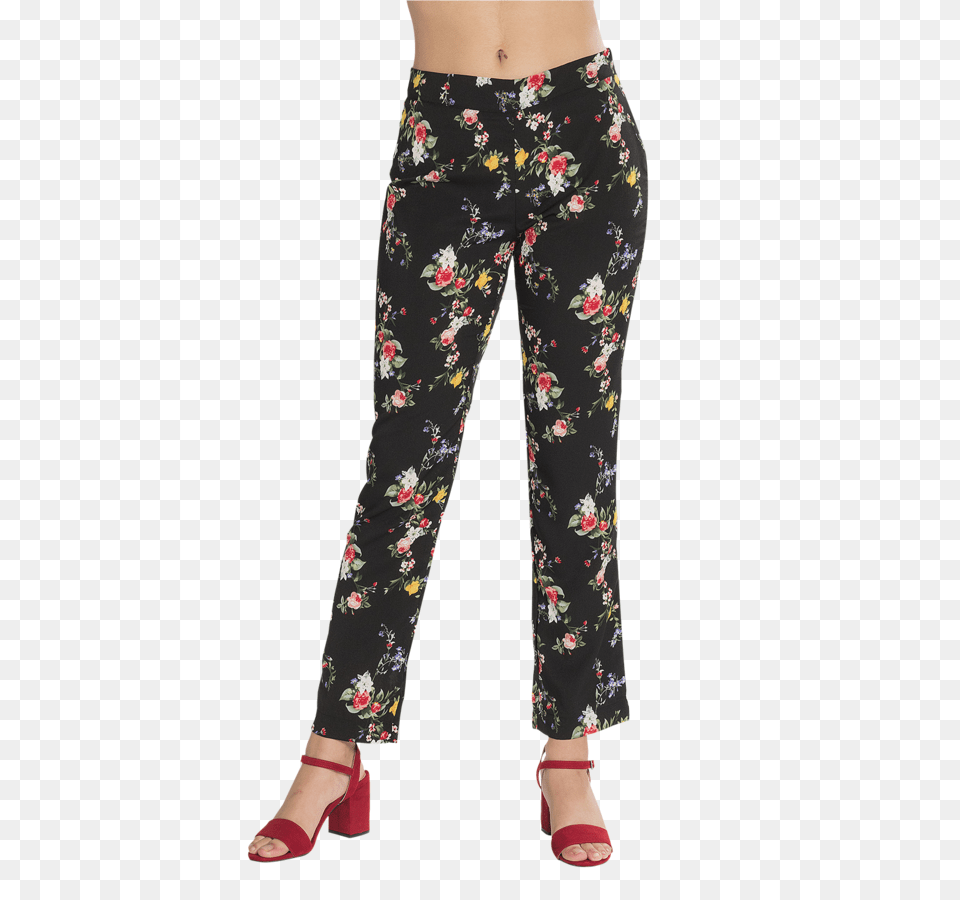 Pantalon Florecitas Pajamas, Clothing, Pants, Footwear, High Heel Png Image