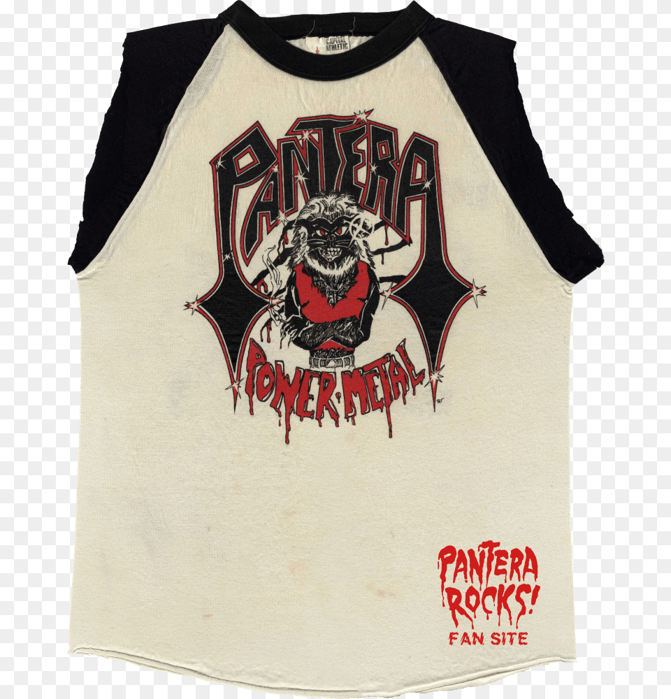 Pantera Pantera Power Metal Tshirt, Clothing, Shirt, T-shirt, Person Png Image