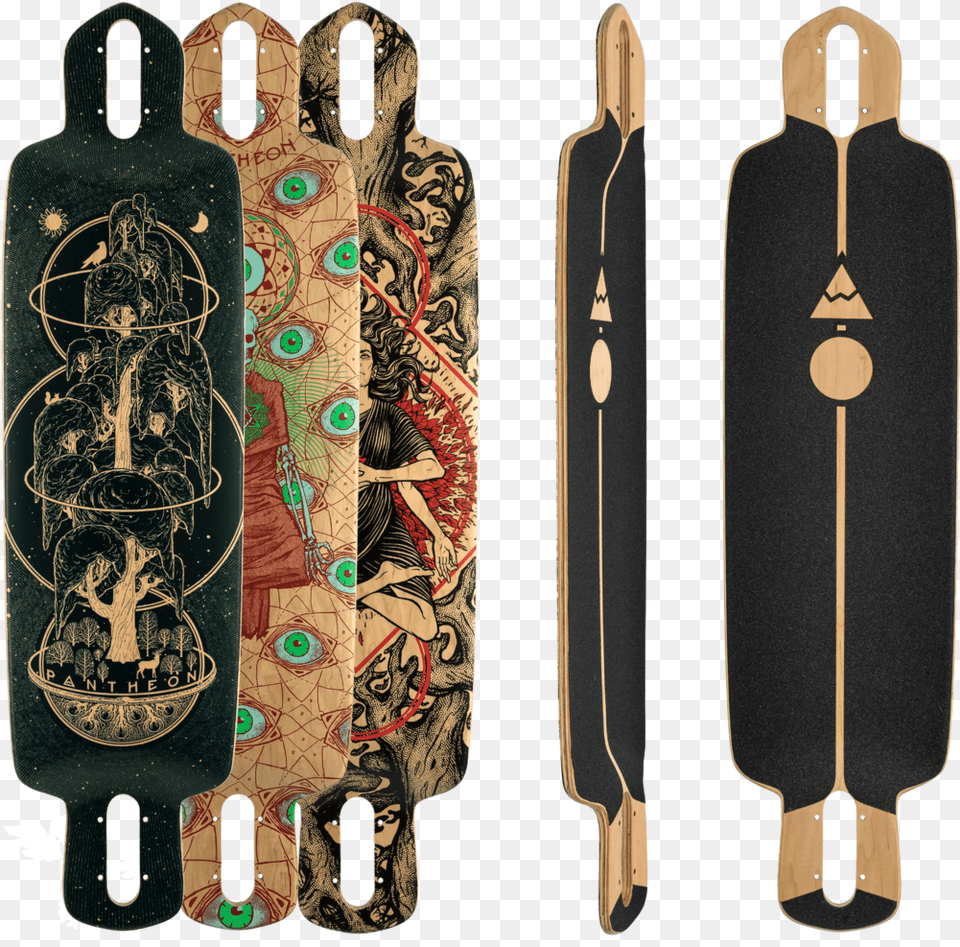 Pantheon Longboard Drop Deck, Accessories, Adult, Female, Person Free Transparent Png