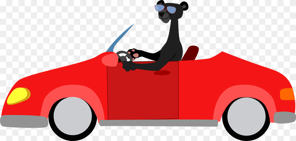 Panther And Convertible Clipart, Car, Car Wash, Transportation, Vehicle Free Png