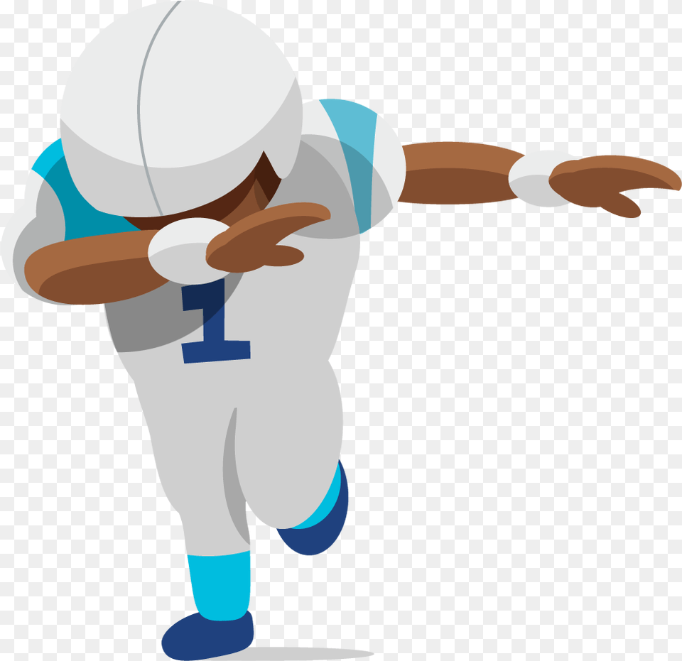 Panther Clipart Emoji Dabbing Football Player Cartoon, People, Person, Baby, American Football Free Transparent Png