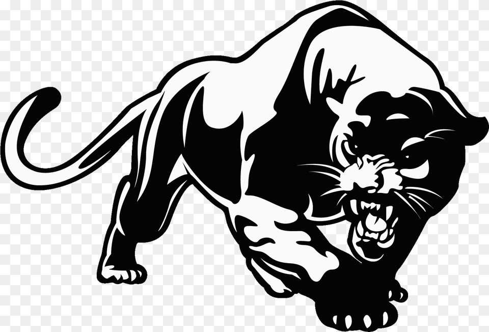 Panther Clipart Images Bonney Lake High School, Stencil, Animal, Mammal, Wildlife Png