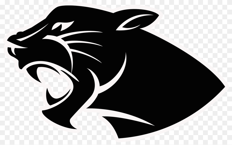 Panther Clipart Perry, Stencil, Animal, Fish, Sea Life Png Image