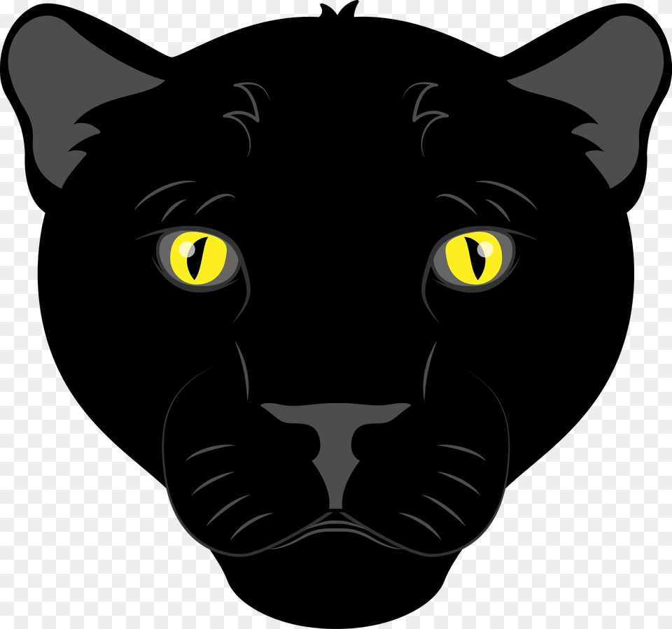 Panther Face Clipart, Animal, Mammal, Wildlife, Canine Free Png Download