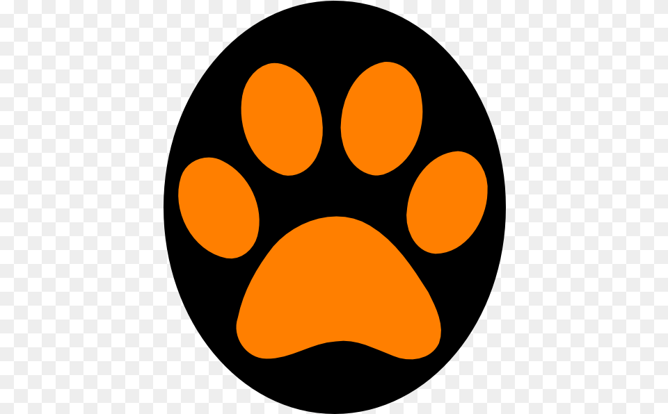Panther Paw Download Clip Orange Paw Print Clip Art, Person, Head, Astronomy, Outdoors Png Image