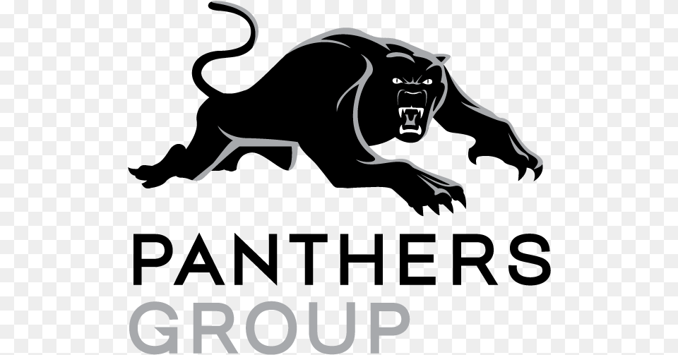 Panthers Group Penrith Panthers Logo 2019 Black And White, Stencil, Animal, Fish, Sea Life Free Png Download