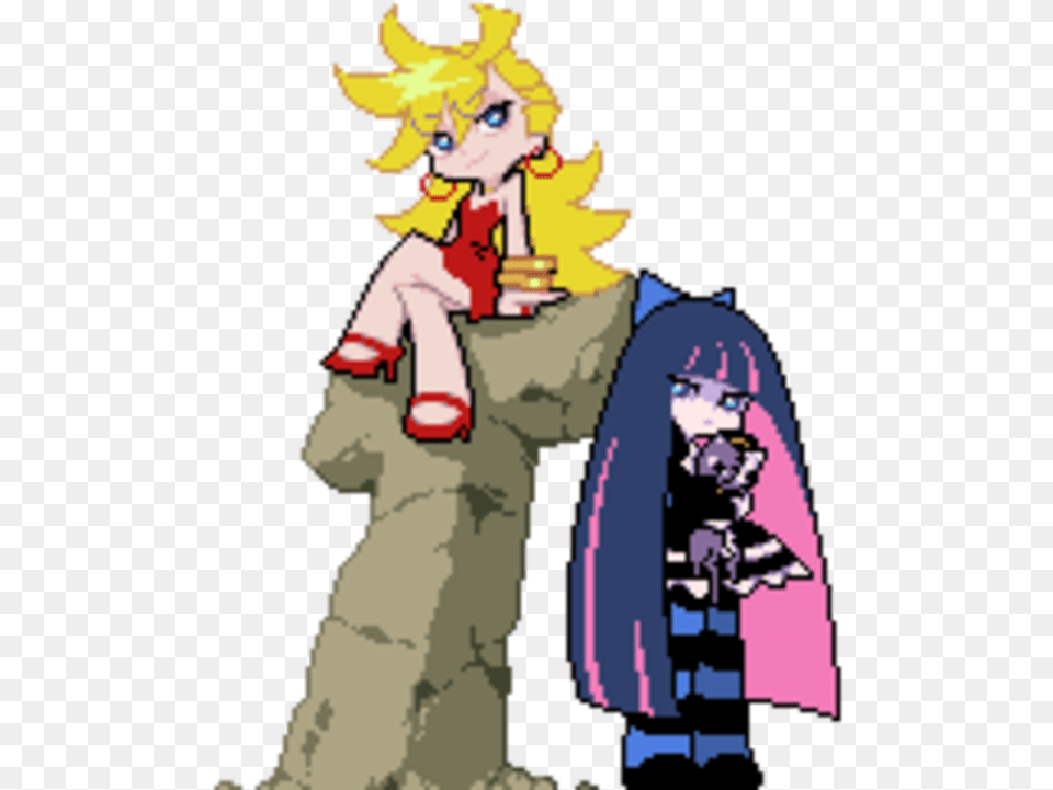 Panties Mammal Vertebrate Fictional Character Horse Panty And Stocking Pixel Art, Fashion, Baby, Person, Face Free Png