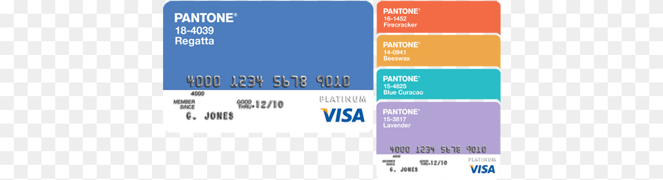 Pantone Visa Card Pantone Visa, Text Free Png Download