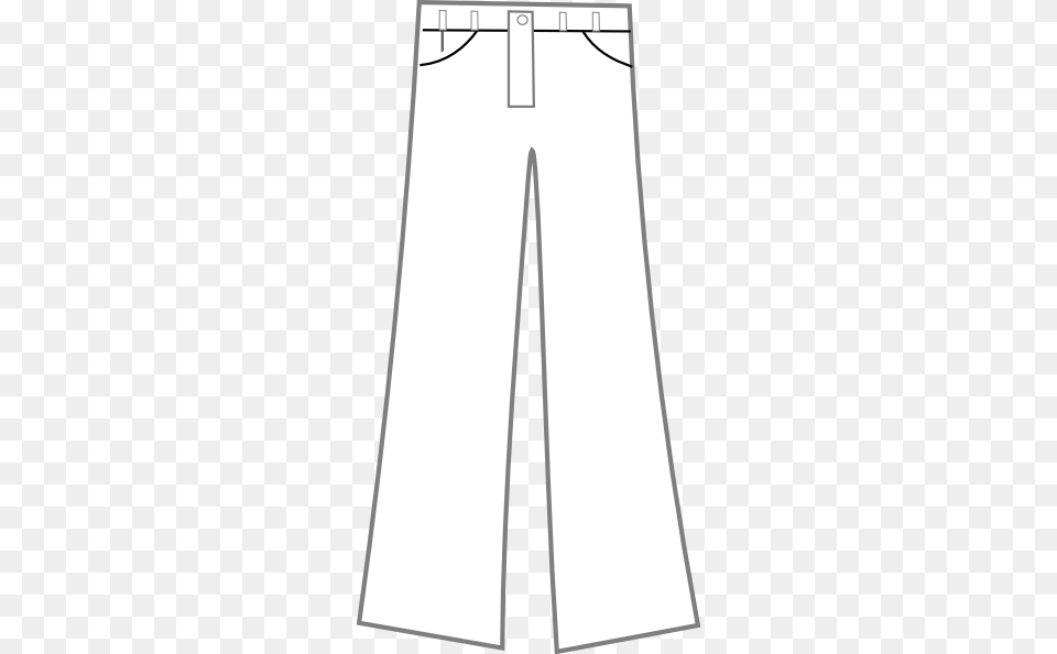 Pants Black And White Clip Art, Clothing, Shorts, Chart, Plot Png Image
