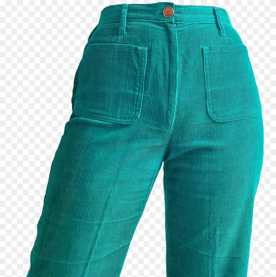 Pants Bottom Turquoise Cute Aesthetic Pocket, Clothing, Jeans Free Png Download