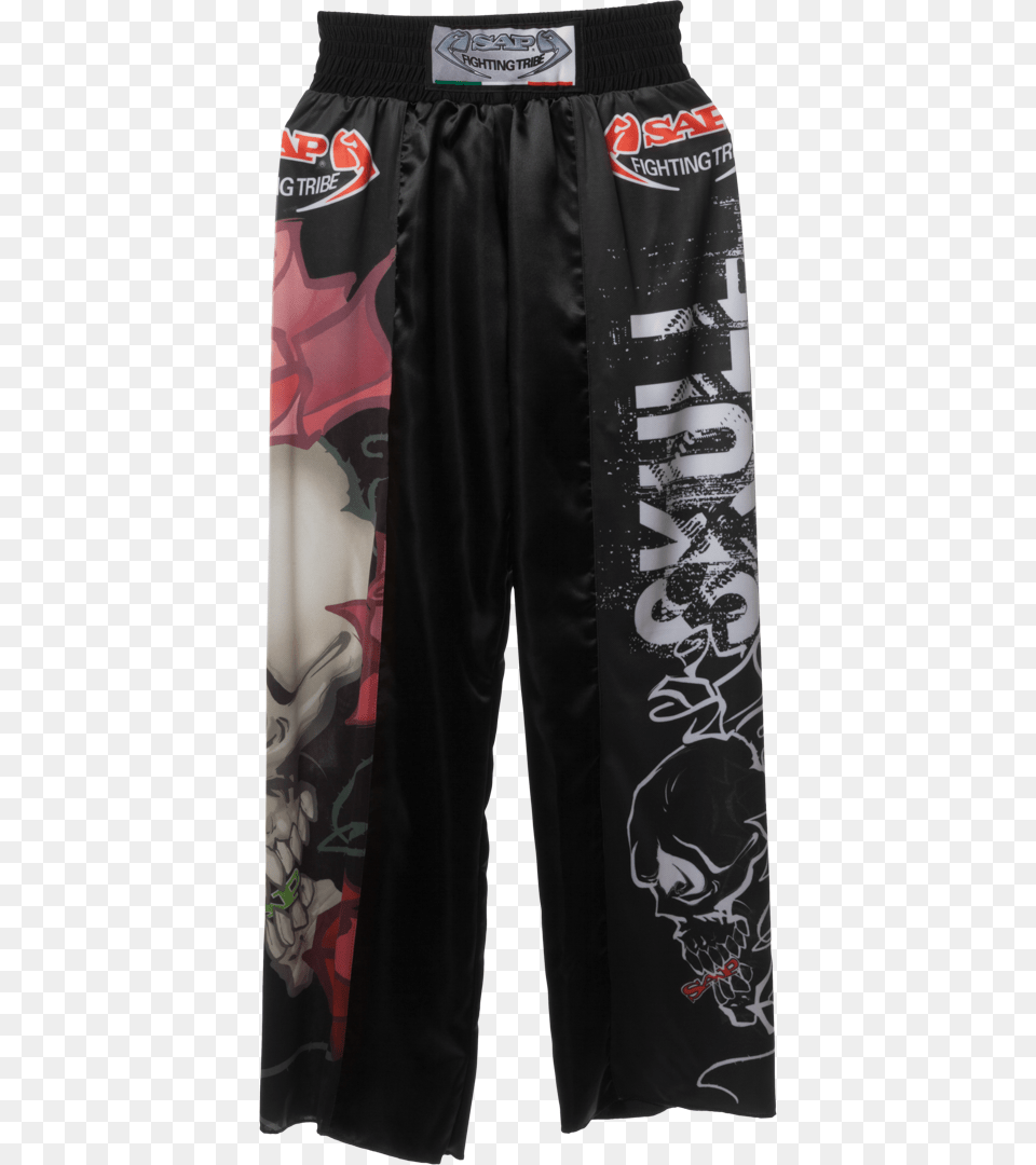 Pants Mma Skull Front Web Sports, Clothing, Shorts, Adult, Female Free Png