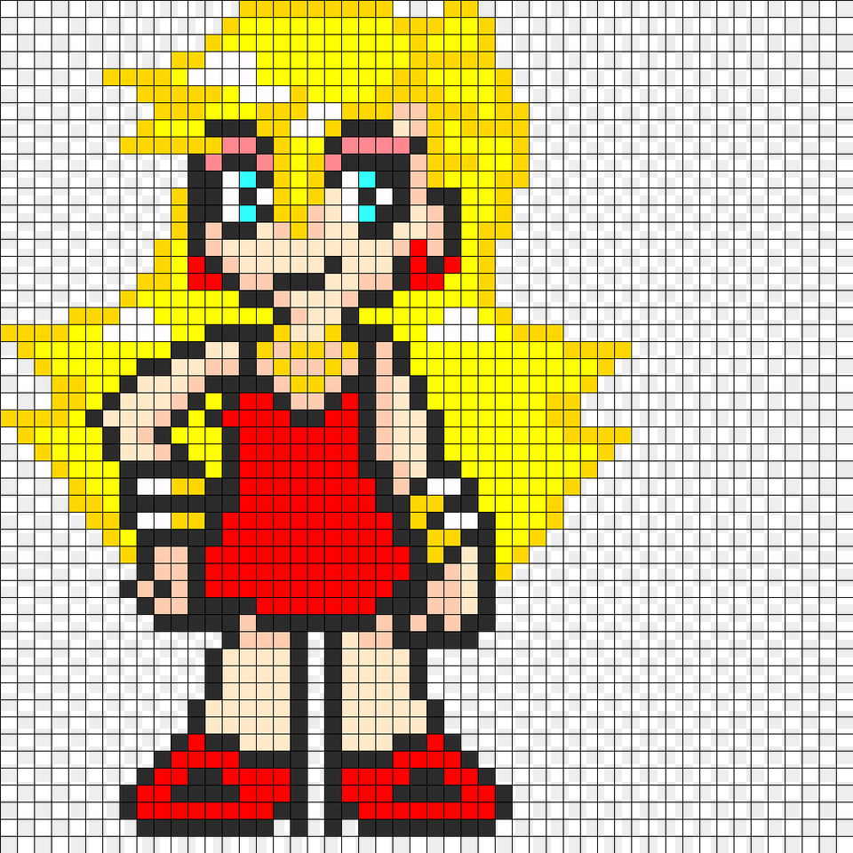 Panty Perler Bead Pattern Bead Sprite Panty And Stocking Minecraft Pixel Art, Baby, Person Png Image