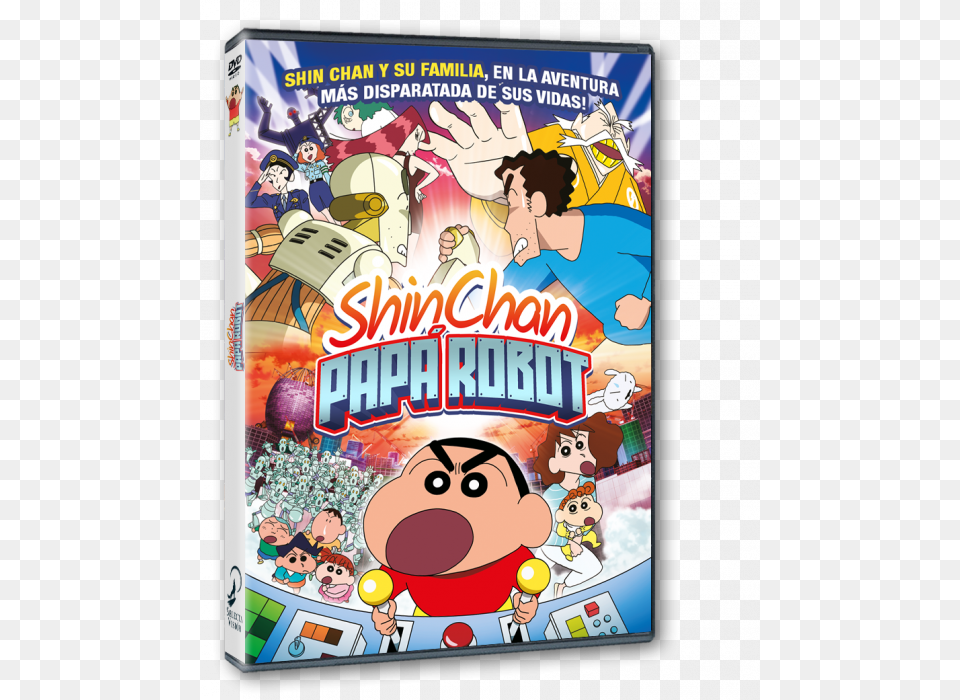 Pap Robot En Dvd Shin Chan Papa Robot, Book, Comics, Publication, Baby Free Png