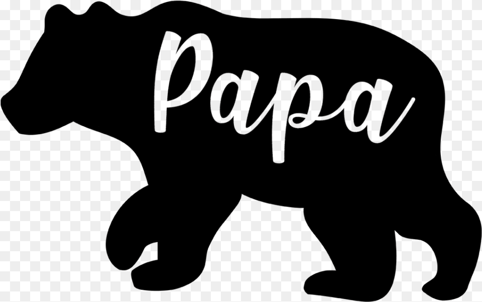 Papa Bear Svg Bear Silhouette, Text, Handwriting, Dynamite, Weapon Free Transparent Png