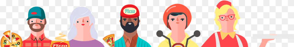 Papa Johns Staff Cartoon, Adult, Man, Male, Person Png Image