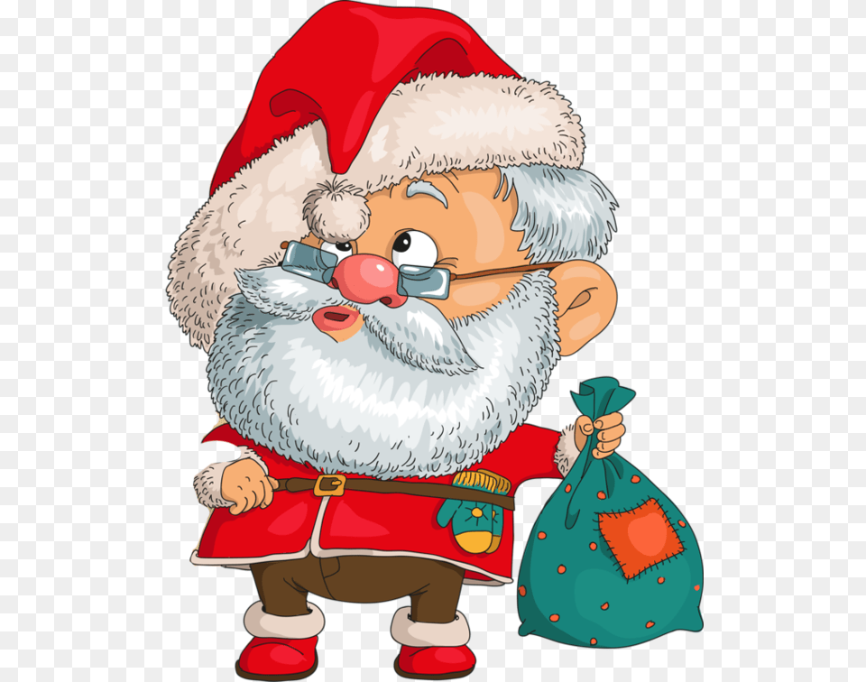 Papa Noel Et Mickey Clipart Carte De Noel, Baby, Person, Face, Head Free Png Download