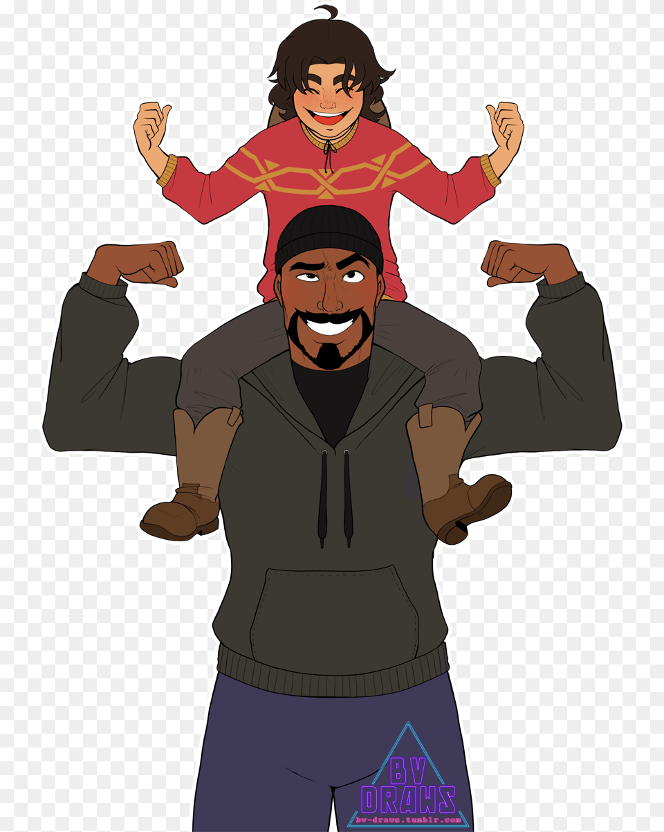 Papa Reyes And Kid Jesse Gabriel Reyes And Jesse Mccree Father And Son, Adult, Male, Person, Man Free Png